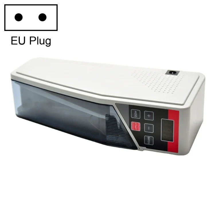Máy đếm tiền mini cầm tay V40, thông số: phích cắm EU