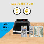 Máy phát hiện tiền nhỏ di động AL-130 cho USD Euro, Thông số kỹ thuật: Phích cắm EU, Phích cắm EU