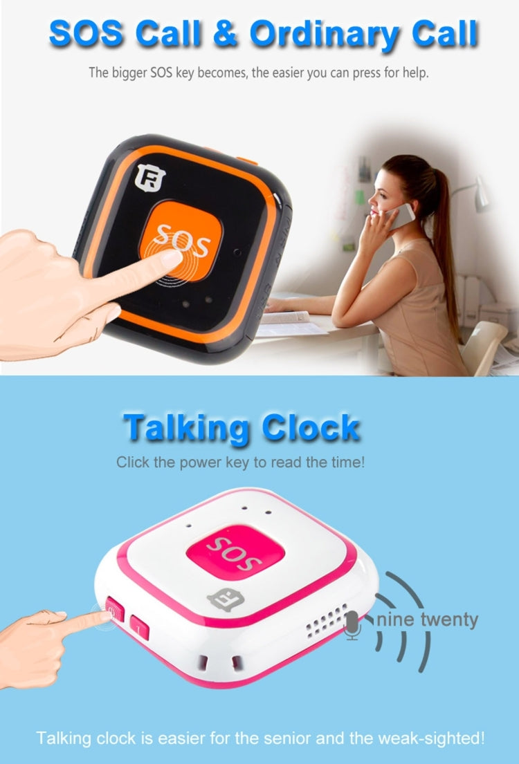 REACHFAR V28 Thiết bị định vị mini GSM kiểu vòng cổ LBS WiFi AGPS có chức năng SOS, RF-V28