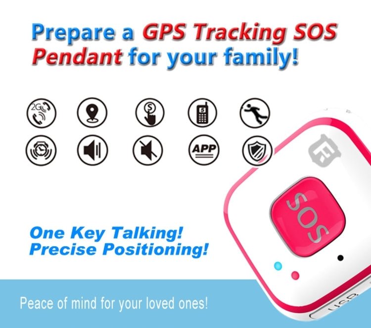 REACHFAR V28 Thiết bị định vị mini GSM kiểu vòng cổ LBS WiFi AGPS có chức năng SOS, RF-V28