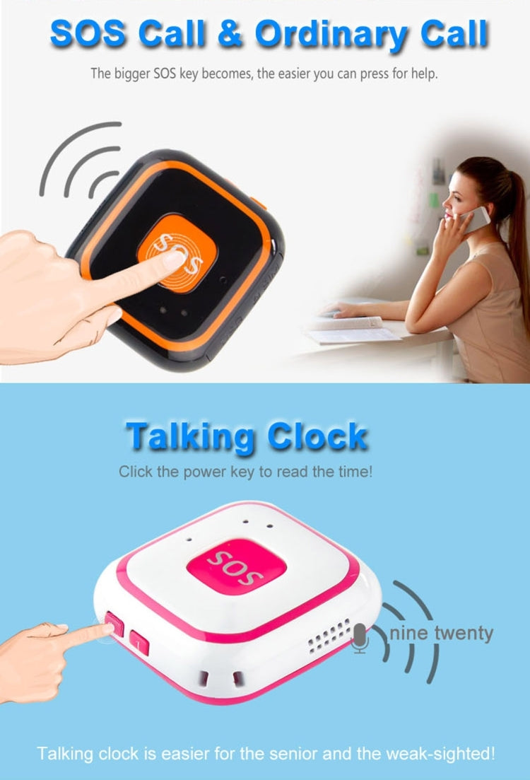 V28 Thiết bị định vị mini GSM kiểu vòng cổ LBS WiFi AGPS có chức năng SOS, V28