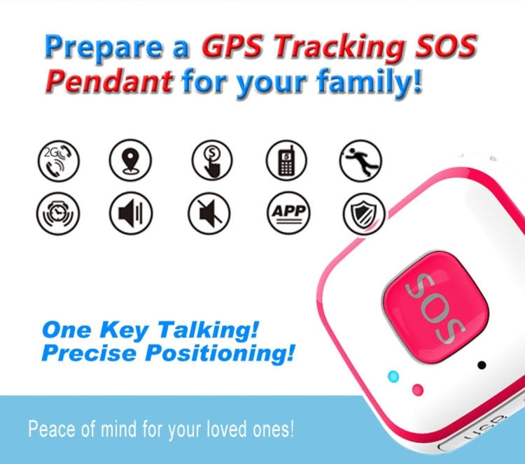 V28 Thiết bị định vị mini GSM kiểu vòng cổ LBS WiFi AGPS có chức năng SOS, V28