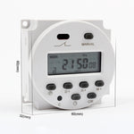 CN101A Công tắc thời gian vi xử lý DC12V Bộ hẹn giờ kỹ thuật số LCD, DC12V