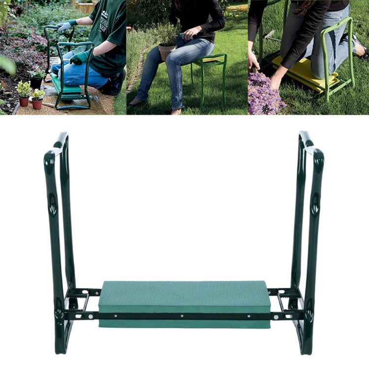 Ghế gập làm vườn bằng thép không gỉ có đệm đầu gối, Ghế đẩu