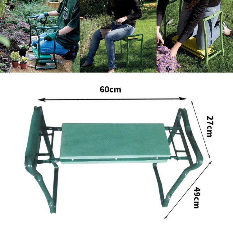Ghế gập làm vườn bằng thép không gỉ có đệm đầu gối, Ghế đẩu