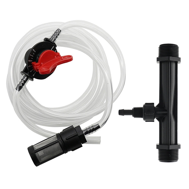 Bộ dụng cụ béc phân phối phân bón Venturi G1/2 và ống lọc với đầu nối bốn điểm, có đầu nối bốn điểm