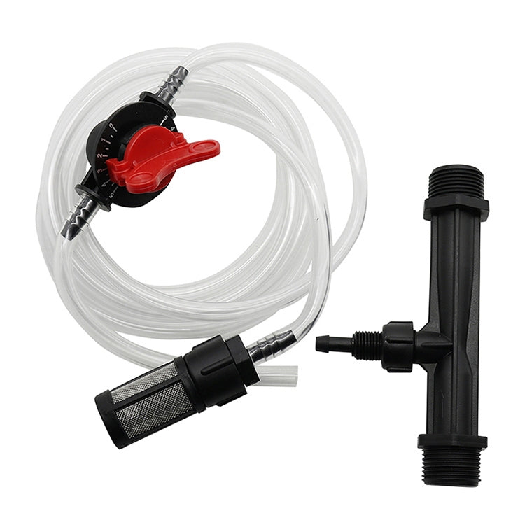 Bộ dụng cụ béc phân phối phân bón Venturi G3/4 và ống lọc với đầu nối sáu điểm, có đầu nối sáu điểm
