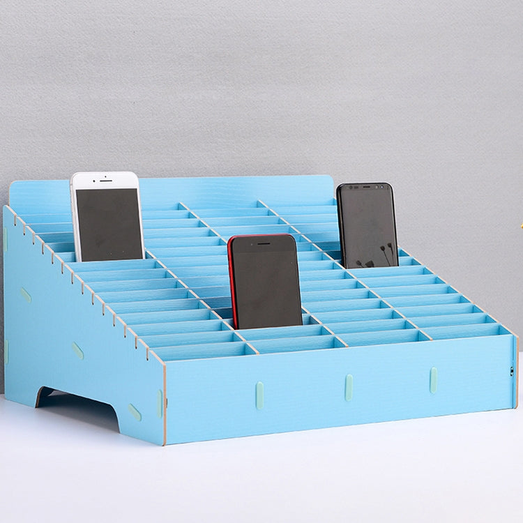 Giá đỡ phim điện thoại di động nhiều ô bằng gỗ để bàn, 60 ô, kích thước: 41,7x34,5x23cm, 60 ô, màu hồng, 60 ô, màu xanh lá, 60 ô, màu xanh dương