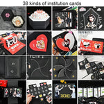 Hộp quà nổ bất ngờ album ảnh tự làm hình trái tim, album DIY
