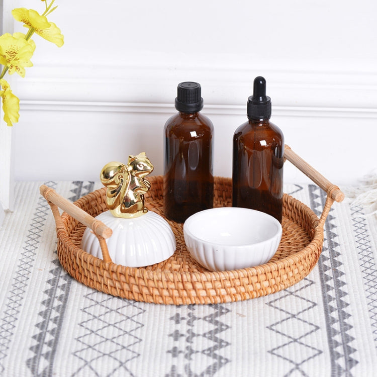 Khay giỏ đựng đồ ăn nhẹ rau củ quả ngọt bện GP23, Kích thước: L, Kích thước: L