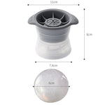 Khay làm đá viên hình cầu cho rượu whisky và rượu vang bằng silicone có nắp đậy