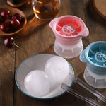 Khay làm đá viên hình cầu cho rượu whisky và rượu vang bằng silicone có nắp đậy