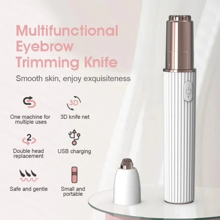 Tông đơ cắt lông mày điện đa chức năng di động YJK098 (Đen), YJK098 (Tím)