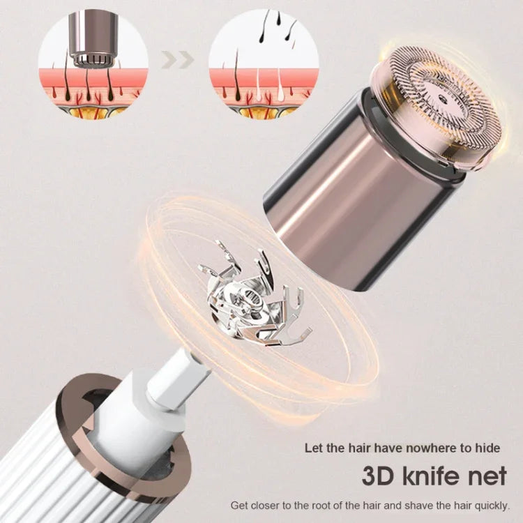 Tông đơ cắt lông mày điện đa chức năng di động YJK098 (Đen), YJK098 (Tím)