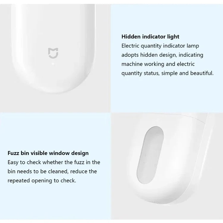 Máy cạo râu mini cầm tay Xiaomi Mijia chính hãng, máy loại bỏ lông bông sạc USB, máy tỉa lông điện, loại bỏ lông bông 1