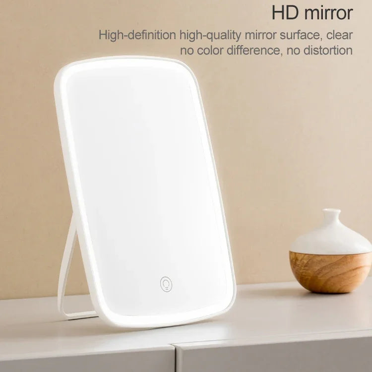 Gương trang điểm gập di động Xiaomi Youpin Jordan&Judy có đèn LED, đèn bàn trang điểm