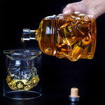 Bình thủy tinh đựng rượu vang, bình rượu vodka trong suốt bằng pha lê, quà tặng, dung tích: 650ml, bình thủy tinh