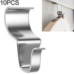 Bộ 10 móc treo tường inox ẩn sáng tạo không khoan, móc treo không khoan
