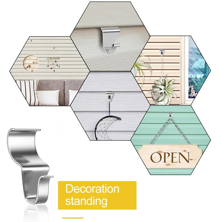 Bộ 10 móc treo tường inox ẩn sáng tạo không khoan, móc treo không khoan