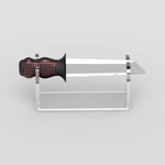 Giá đỡ dao trưng bày dao quân đội Thụy Sĩ acrylic YX021-2, kích thước: 16x4.5x5cm, YX021-2
