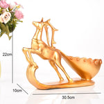 Kệ rượu vang hình hươu Sika sáng tạo, giá để chai rượu, đồ trang trí phòng khách, quà tặng