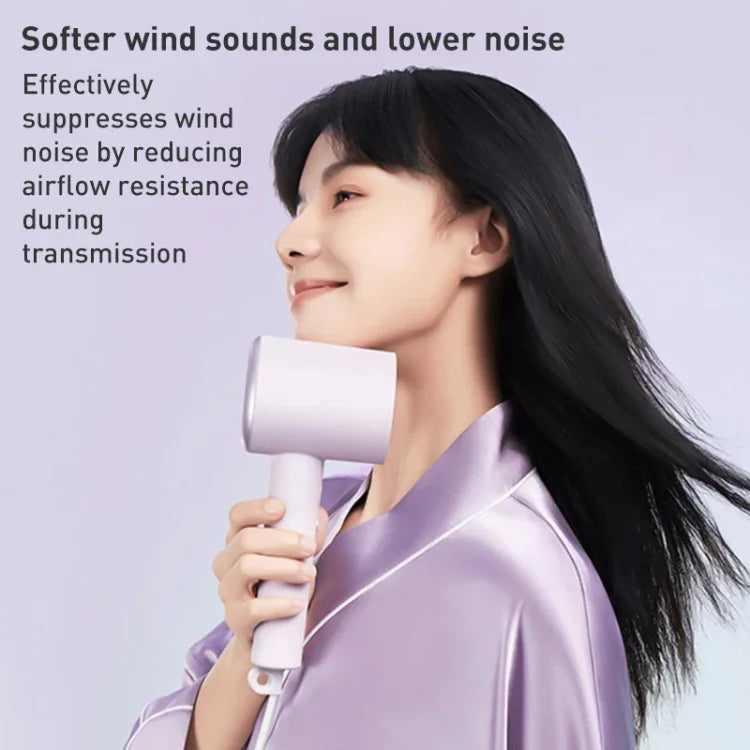 Máy sấy tóc điện ion âm Xiaomi Mijia H301 chính hãng, sấy nhanh, phích cắm Mỹ, H301 (Xanh lá), H301 (Tím)