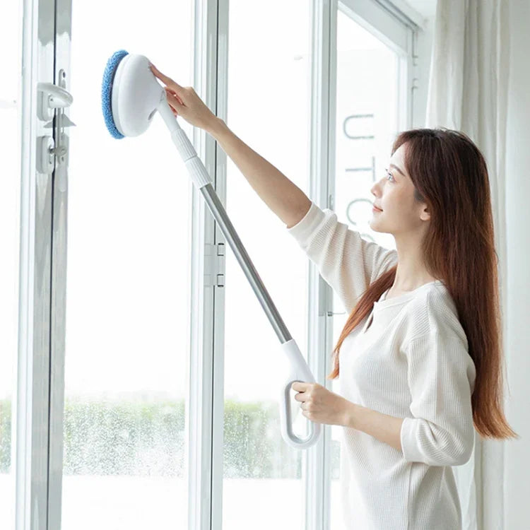 Máy lau kính thông minh điện không dây có thể kéo dài