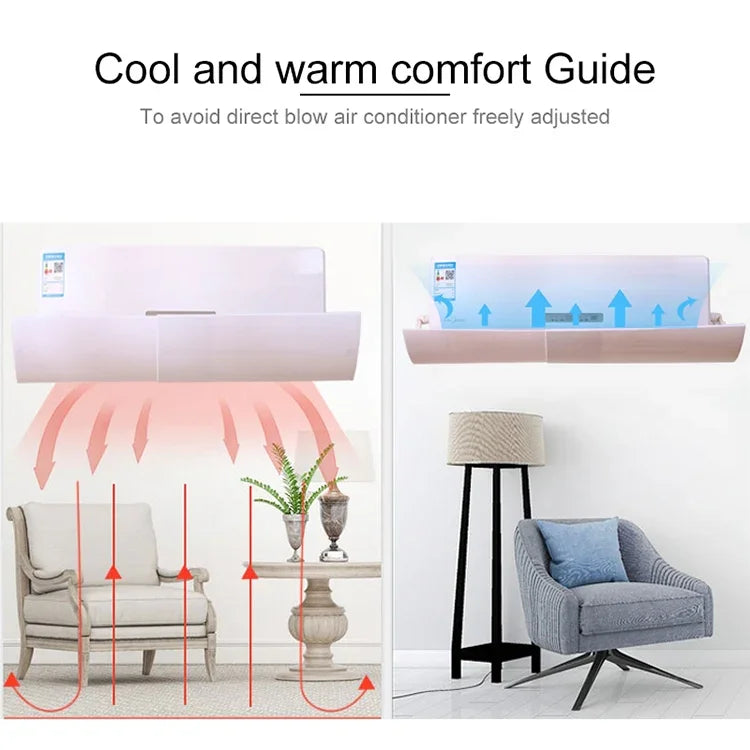 Tấm chắn gió điều hòa chống thổi thẳng đa năng gắn tường phòng ngủ cho bé, Phiên bản nâng cấp rỗng, Phiên bản nâng cấp rỗng