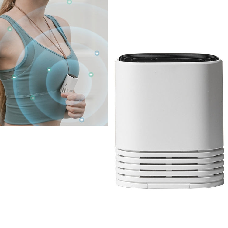 Máy lọc không khí ion âm đeo cổ HE-K001 sạc USB, loại bỏ formaldehyde di động trong gia đình