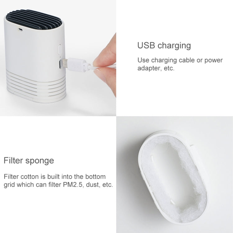 Máy lọc không khí ion âm đeo cổ HE-K001 sạc USB, loại bỏ formaldehyde di động trong gia đình