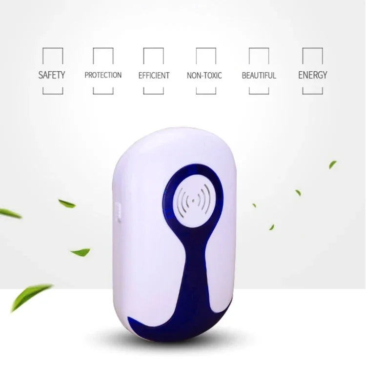 Máy đuổi muỗi, chuột, côn trùng siêu âm điện tử 3W có đèn, phích cắm Mỹ, AC 90-240V, phích cắm Anh, phích cắm Mỹ