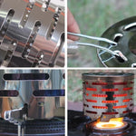 Vỏ bọc lò sưởi inox cho cắm trại ngoài trời, vỏ bọc lò sưởi mini cho lều, bọc lò sưởi hồng ngoại
