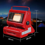Bếp gas sưởi ấm đa năng di động cho chuyến cắm trại ngoài trời, dùng bình gas đôi (không bao gồm), bình gas đôi
