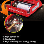 Bếp gas sưởi ấm đa năng di động cho chuyến cắm trại ngoài trời, dùng bình gas đôi (không bao gồm), bình gas đôi