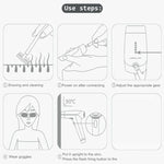 Dụng cụ triệt lông bằng laser IPL không đau cho gia đình, dùng chung cho nam và nữ