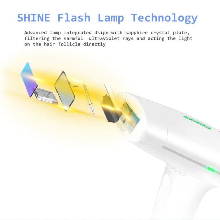 Dụng cụ triệt lông bằng laser IPL không đau cho gia đình, dùng chung cho nam và nữ