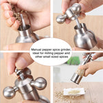 Máy xay tiêu hình bánh lái thép không gỉ MICLAN 304, Kích thước: L, L