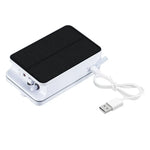 Bơm khí bể cá năng lượng mặt trời gập 5V, phích cắm US, máy tạo oxy năng lượng mặt trời