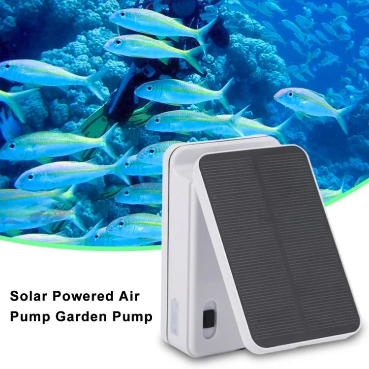 Bơm khí bể cá năng lượng mặt trời gập 5V, phích cắm US, máy tạo oxy năng lượng mặt trời