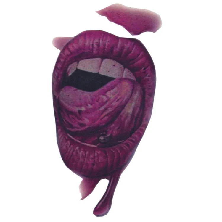10 miếng dán hình xăm tạm thời vết thương máu miệng Halloween S-291, 10 miếng