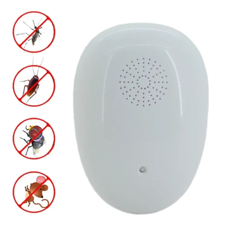 Máy đuổi côn trùng, muỗi siêu âm AC 90-250V, phích cắm EU dài