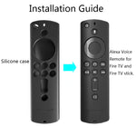 Vỏ điều khiển từ xa bằng silicone chống trượt có thể giặt cho điều khiển Amazon Fire TV