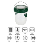 Bẫy ruồi ong LED năng lượng mặt trời, dụng cụ kiểm soát côn trùng màu đen
