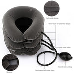 Household Full Cashmere Cervical Traction Instrument Neck Protection Inflatable Cervical Spine Massage Instrument, Full Cashmere (Rose Red), Full Cashmere (Black), Full Cashmere (Coffee), Full Cashmere (Grey), Full Cashmere (Blue), Full Cashmere (Purple)