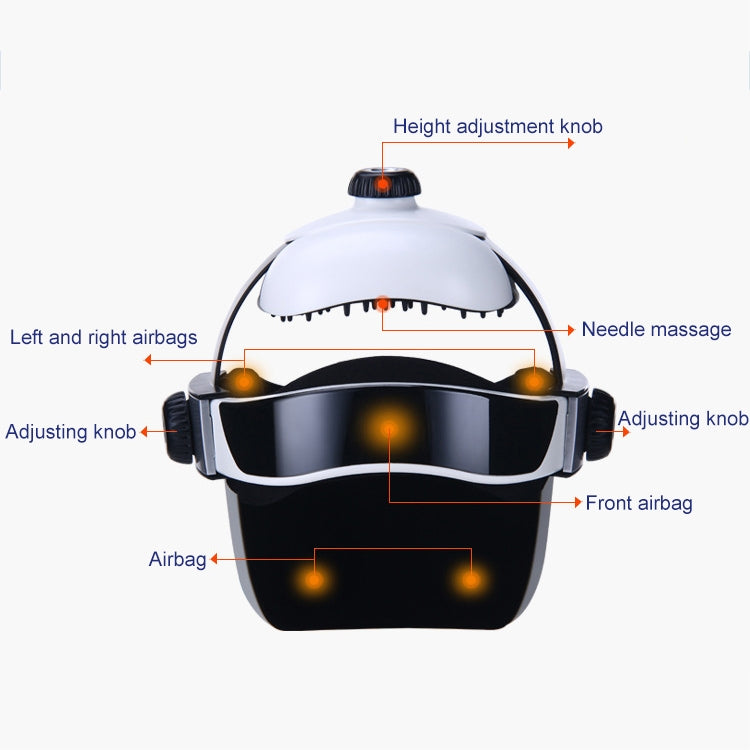 Máy Massage Đầu Bằng Áp Suất Không Khí Điện Tử, Mũ Massage Âm Nhạc Thư Giãn, Phích Cắm Mỹ, HC06285, HC06285EU, HC06285UK