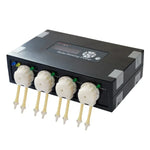 Jebao DP-4 Máy bơm định lượng tự động 7.5W, máy bơm peristaltic 4 kênh, bể cá san hô, máy cho ăn tự động, bộ phân phối chất lỏng, phích cắm Mỹ, DP-4 7.5W