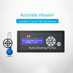 Jebao DP-4 Máy bơm định lượng tự động 7.5W, máy bơm peristaltic 4 kênh, bể cá san hô, máy cho ăn tự động, bộ phân phối chất lỏng, phích cắm Mỹ, DP-4 7.5W