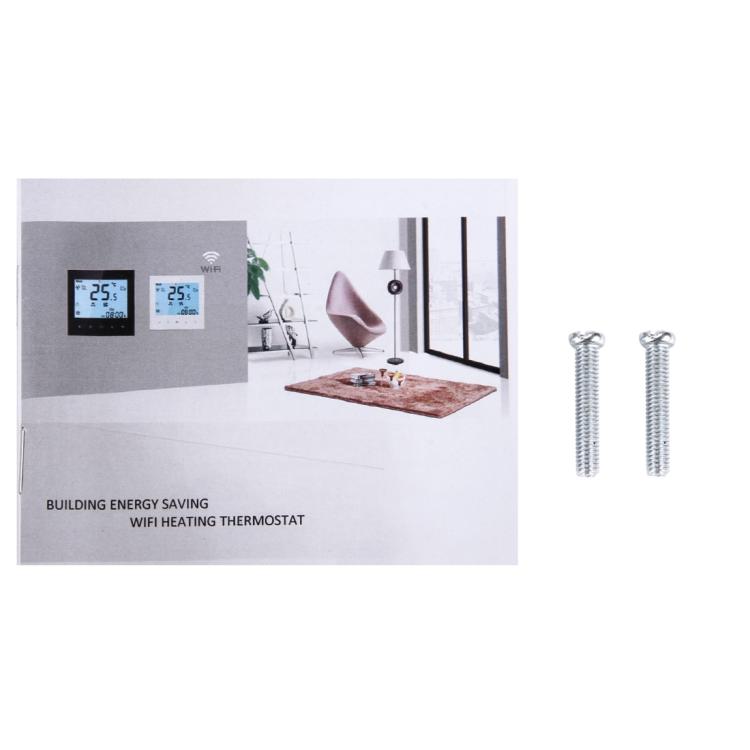 Bộ điều nhiệt phòng loại sưởi nước tải 3A BHT-1000-GA-WIFI màn hình cảm ứng LCD kỹ thuật số WiFi, hiển thị đồng hồ / nhiệt độ / chu kỳ / thời gian / tuần / nhiệt v.v., BHT-1000 3A (Đen), BHT-1000 3A (Trắng)