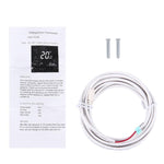 BHT-3001 16A Bộ điều nhiệt phòng loại điện tử có cảm biến, màn hình LCD hiển thị đồng hồ / nhiệt độ / thời gian / tuần / nhiệt v.v., BHT-3001 16A (Màu đen), BHT-3001 16A (Màu trắng)
