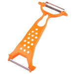 Dụng cụ gọt vỏ trái cây và rau củ di động, gọt táo, dưa chuột, khoai tây, dao cắt rau củ (màu cam)